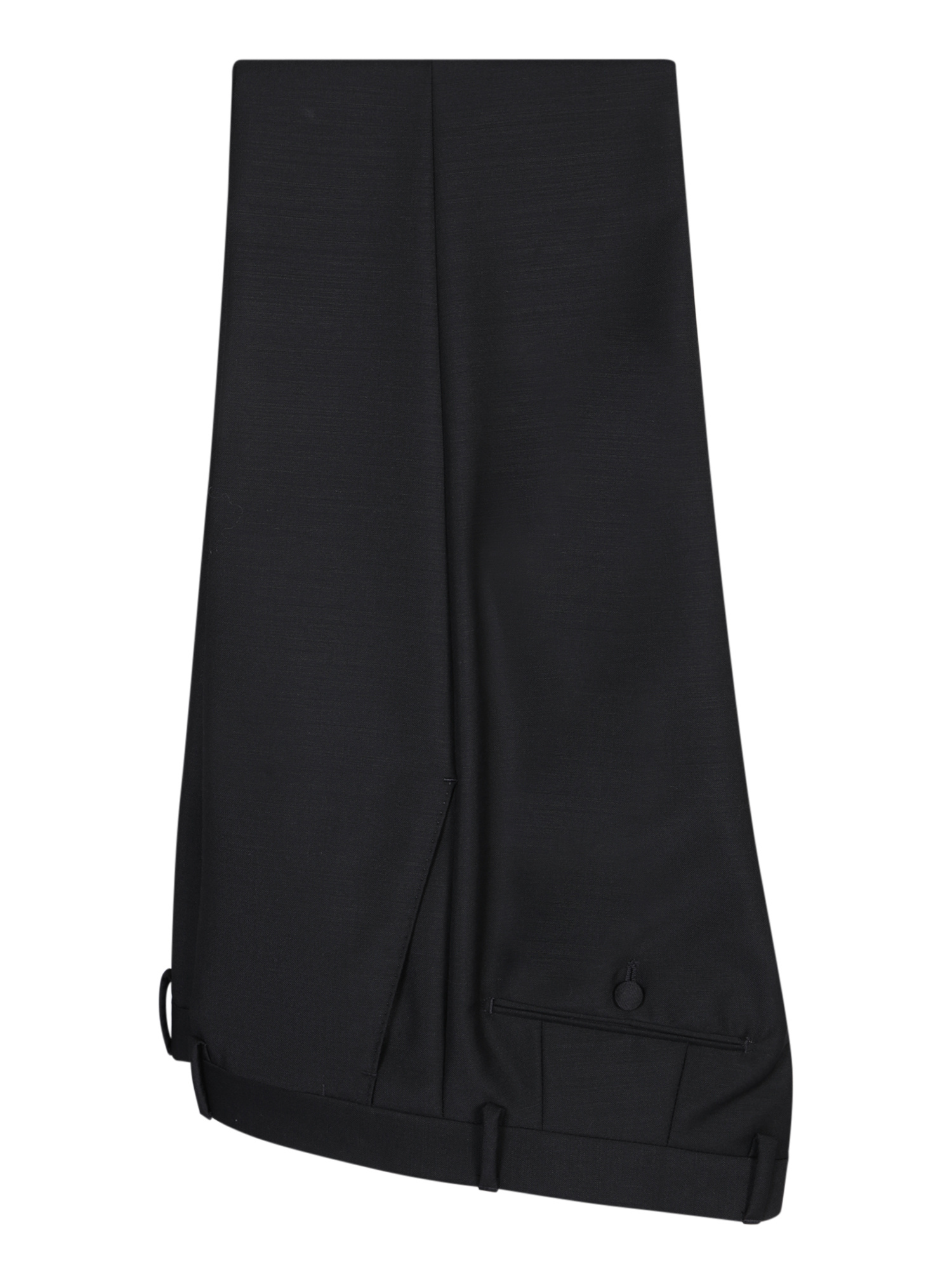 Lardini Blue Single-breasted Suit With Peak Revers In Black