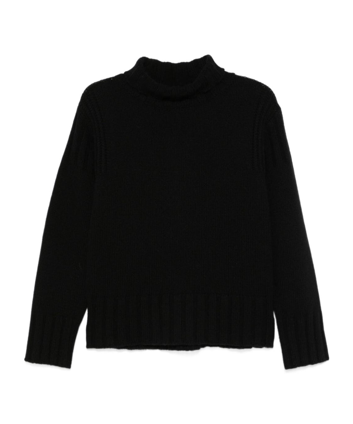 Jil Sander Black Cashmere Blend Oversize Sweater In Black