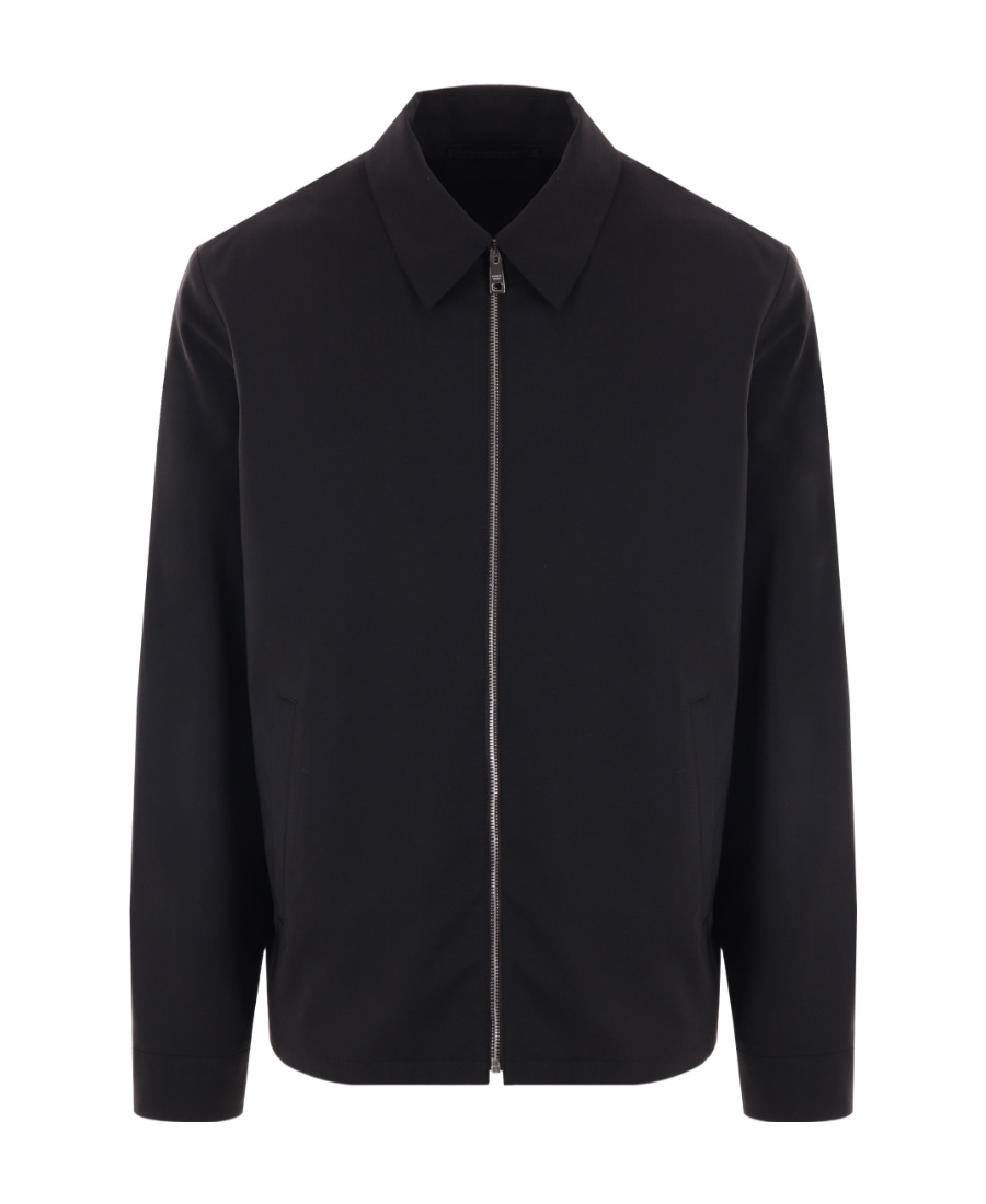 Prada Cotton Blouson Jacket In Black