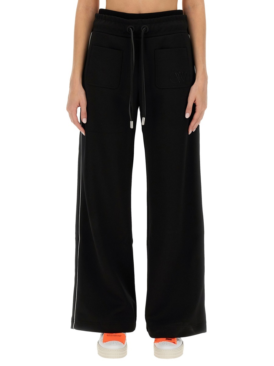 Off-white Black Track Pants In Black
