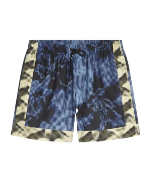 Dries Van Noten Floral-print Swim Shorts In Blue
