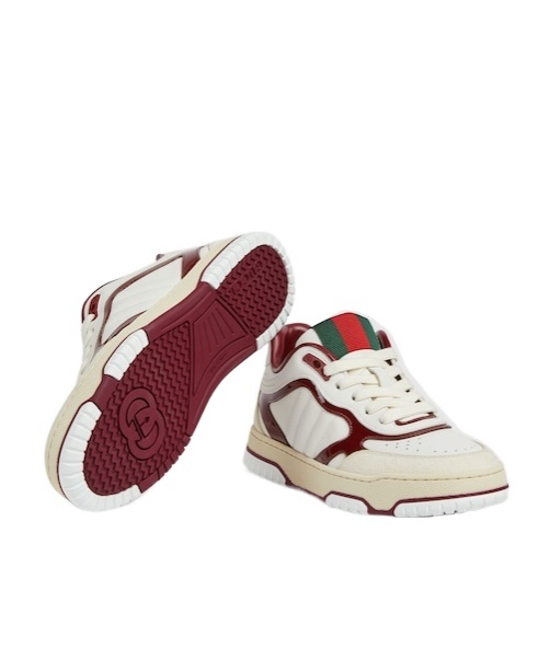 Gucci Re-web Leather Sneaker In White