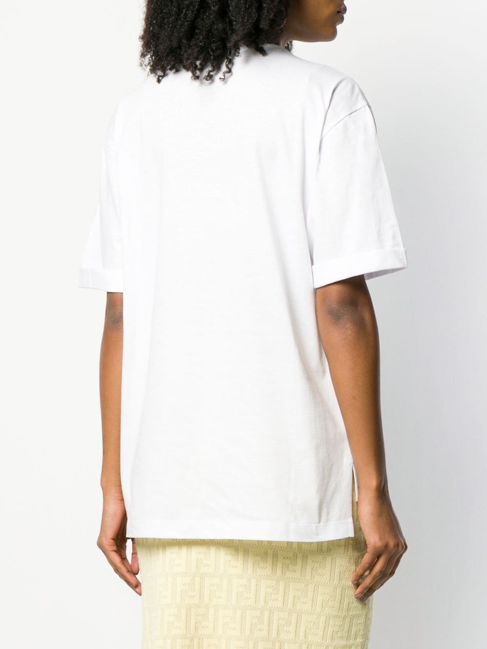 Fendi Gate Logo T-shirt In White