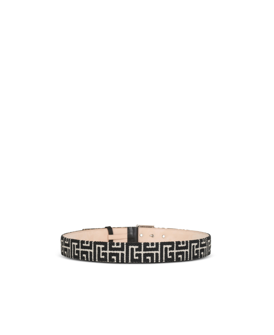 BALMAIN BALMAIN MONOGRAMMED BUCKLE BELT