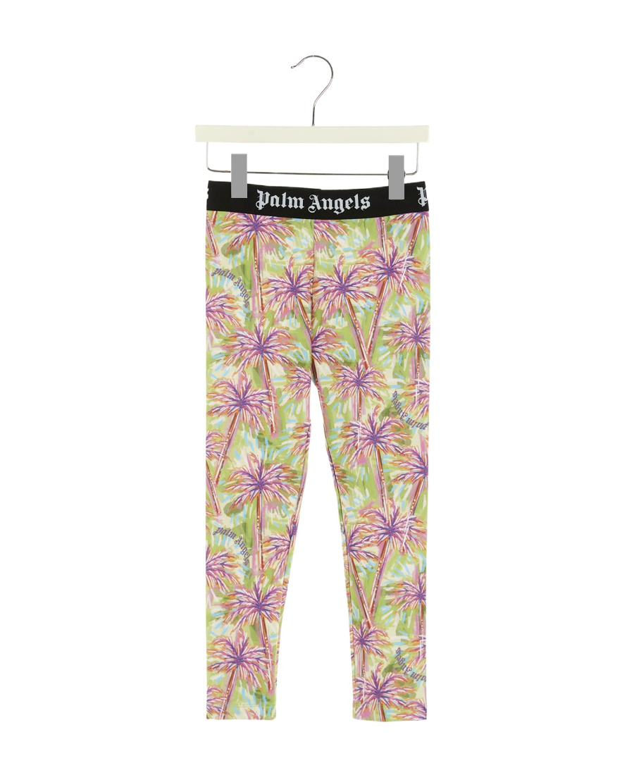 Palm Angels Printed Stretch-jersey Leggings In Multicolor