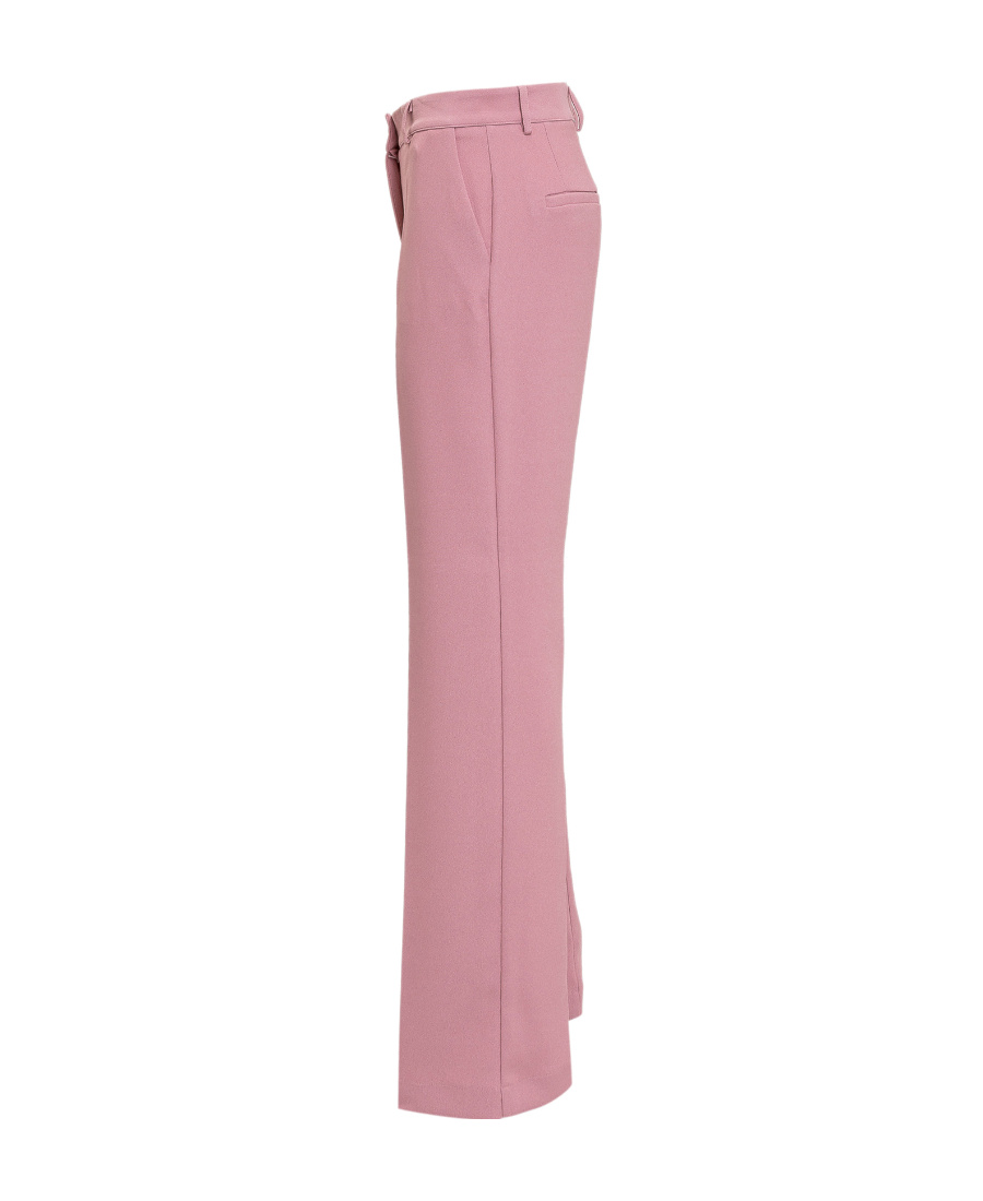 Hebe Studio High Waist Slim Trousers In Pink