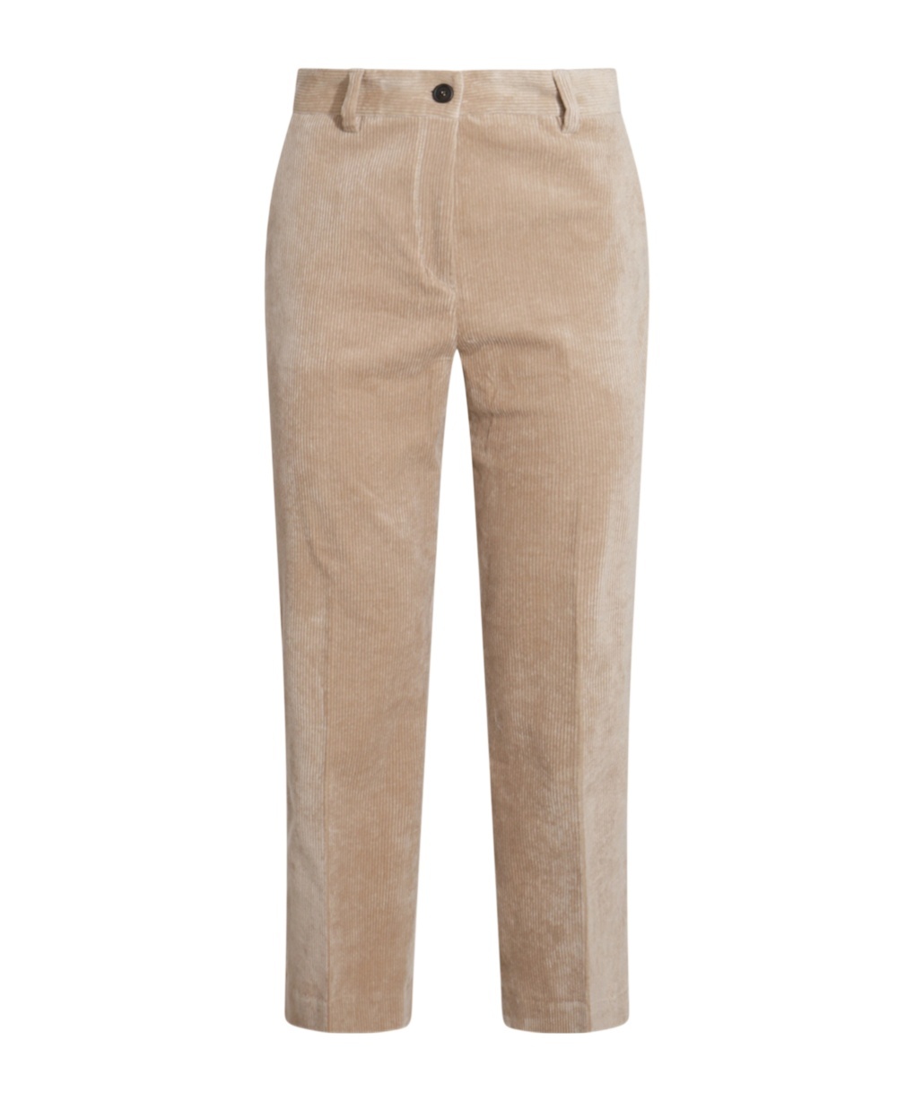 Antonelli Belt-loop Casual Pants In Nude