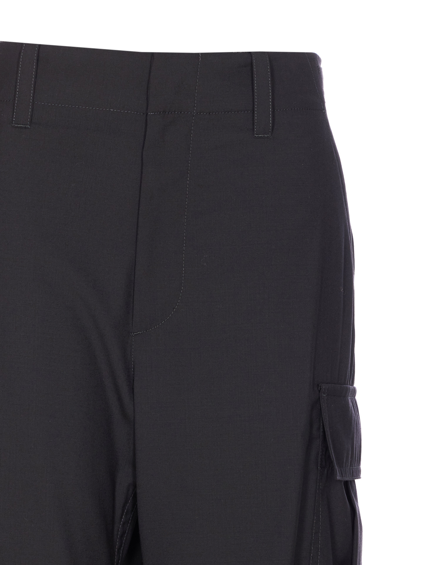 Bottega Veneta Belt Loop Casual Pants In Black