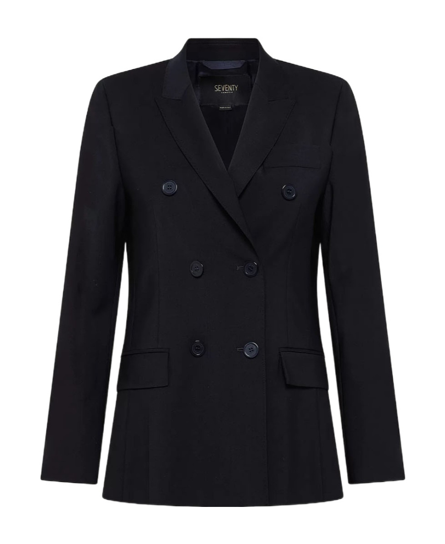 Seventy Double-breasted Blazer In Black