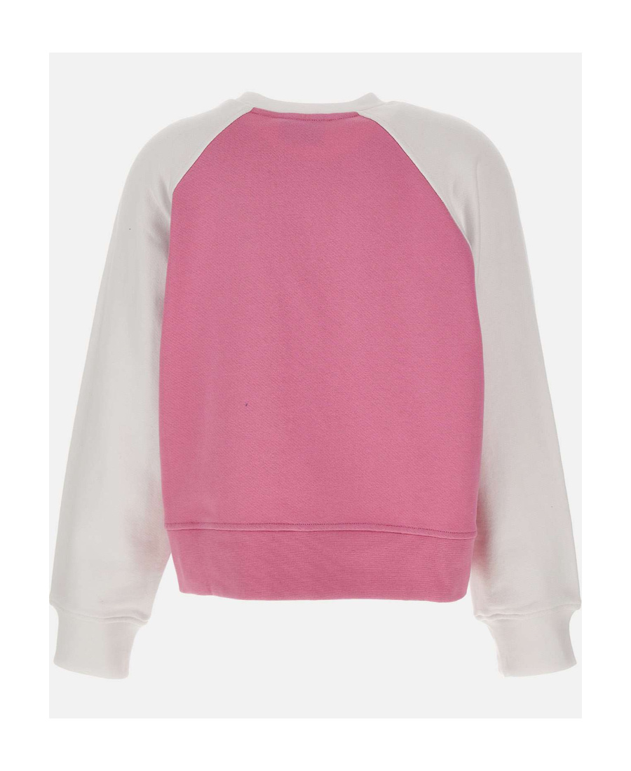 Moschino Round Collar Long Sleeve Sweater In White