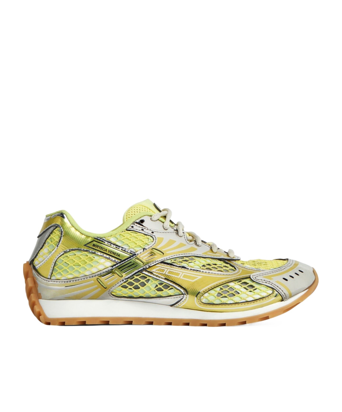 Shop Bottega Veneta Orbit Lace-up Low-cut Sneakers In Multicolor