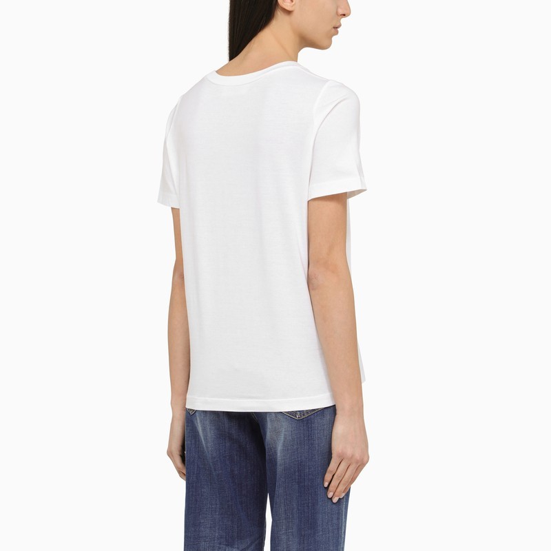 Dsquared2 White Cotton T-shirt With Logo In White