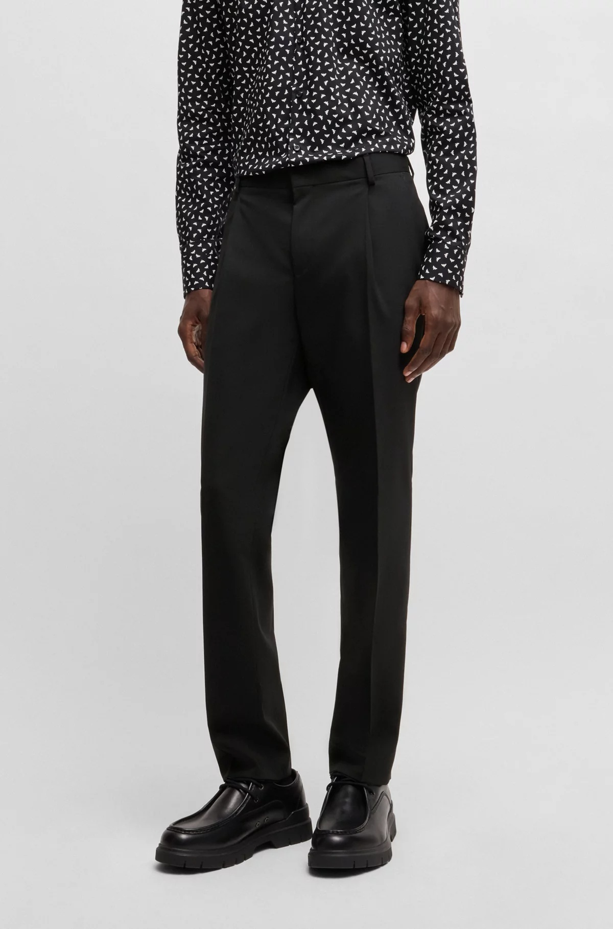 Hugo Boss Long-sleeved Suit In Black