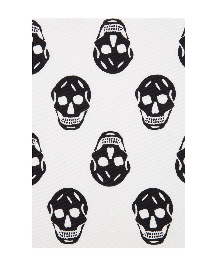 Alexander Mcqueen Women Printed Wool Scarf In Black