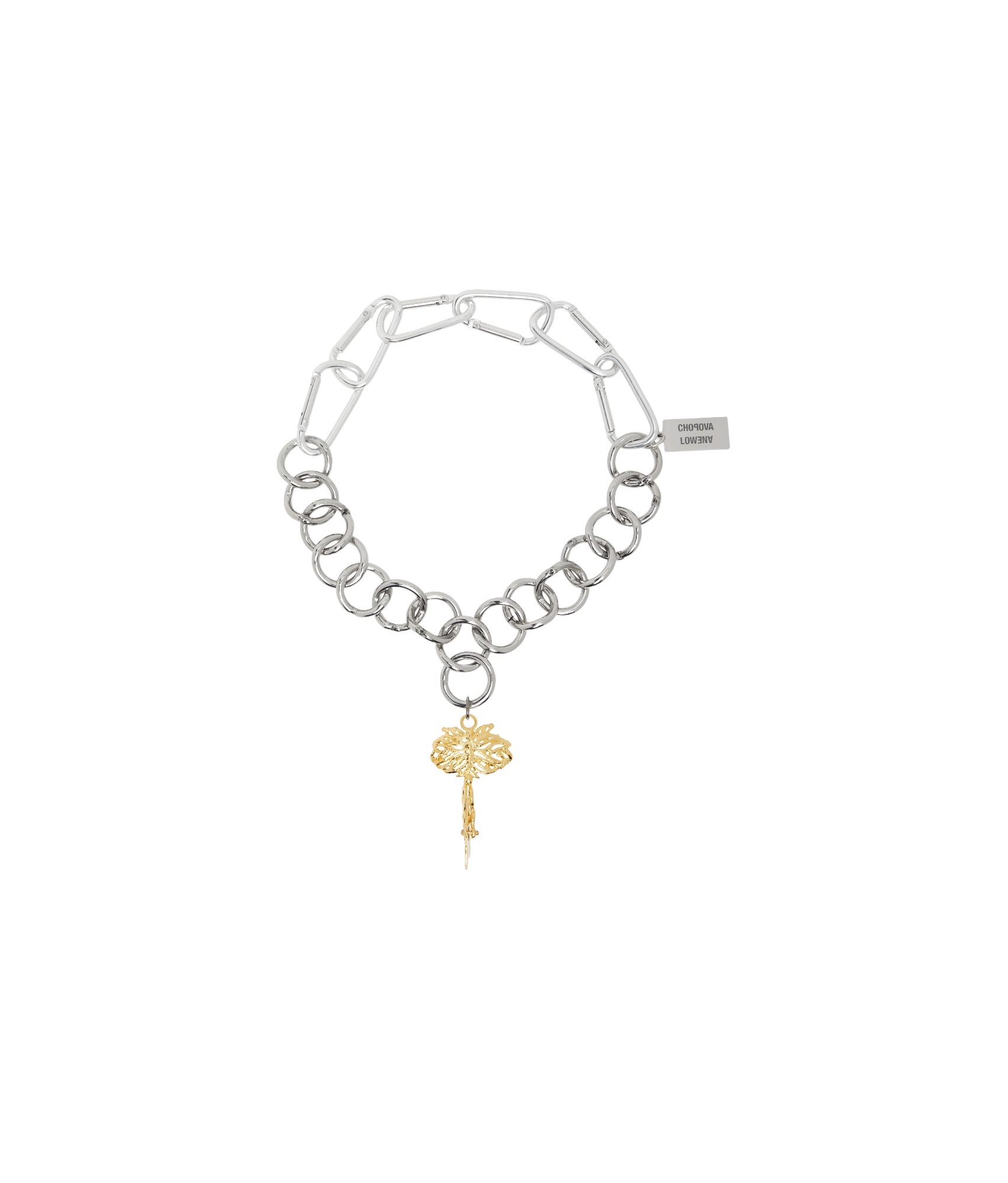 Chopova Lowena Silver Fly Away Necklace In Gray