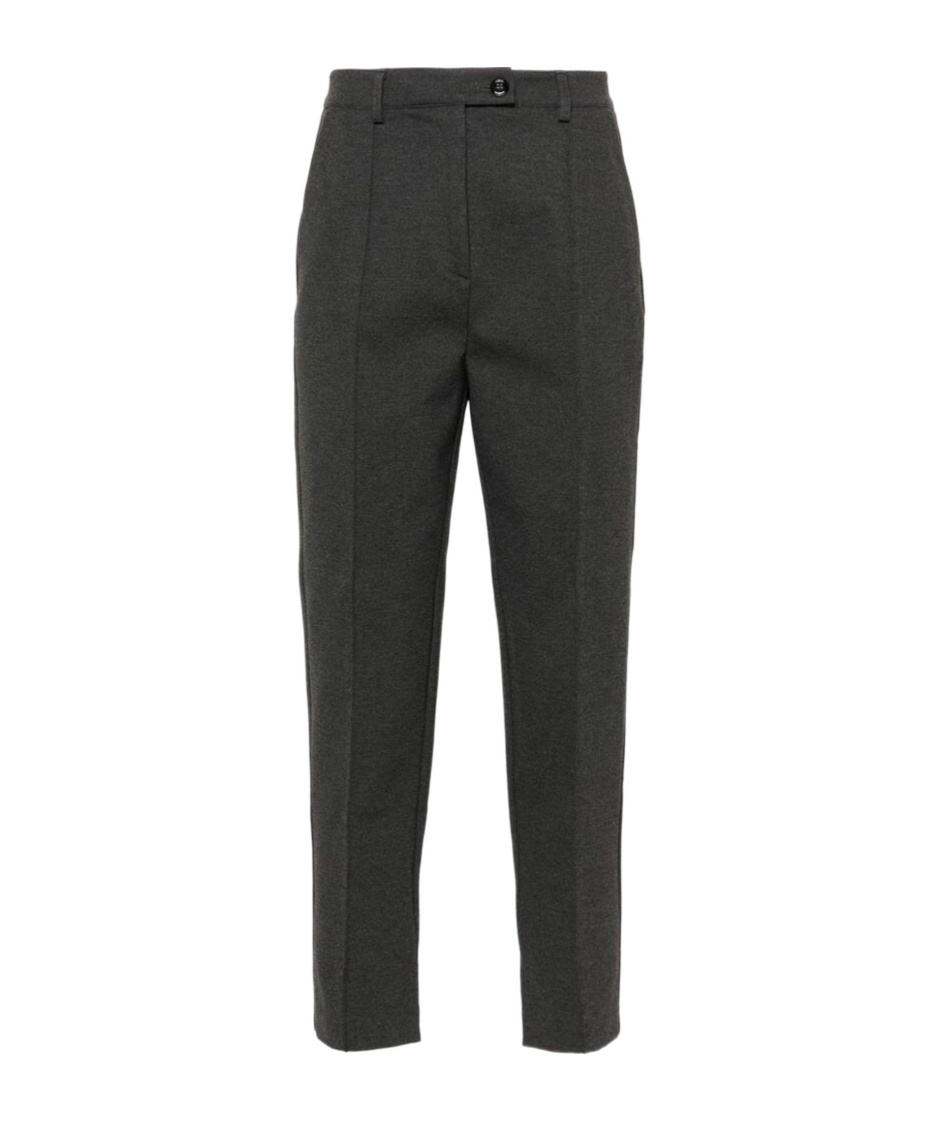 Pinko Slim-cut Cropped Trousers In Black