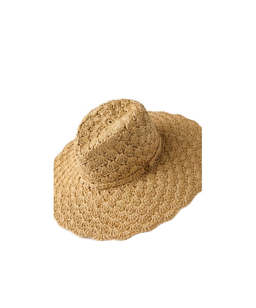 Valentino Natural Raffia Escape Hat In Nude
