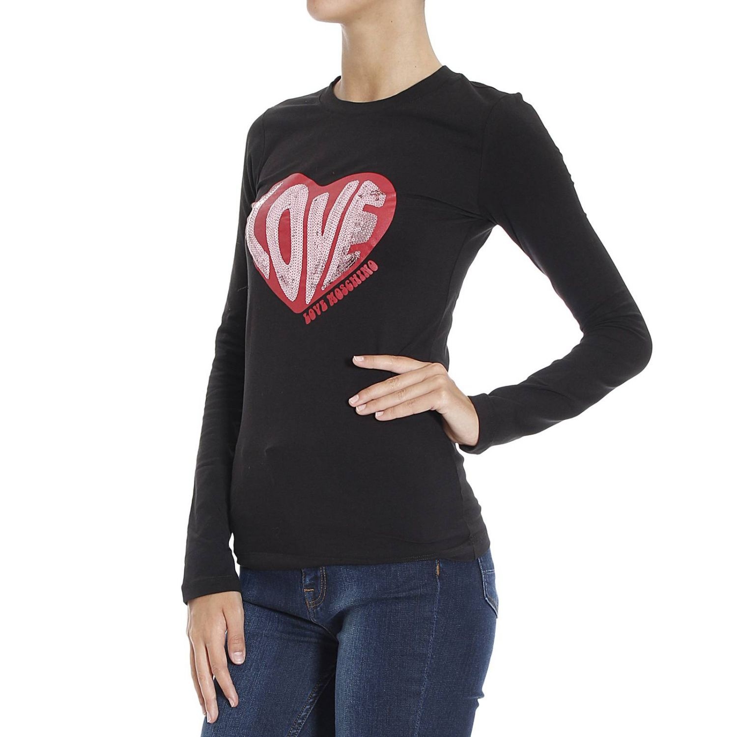 MOSCHINO LOGO DETAIL T-SHIRT