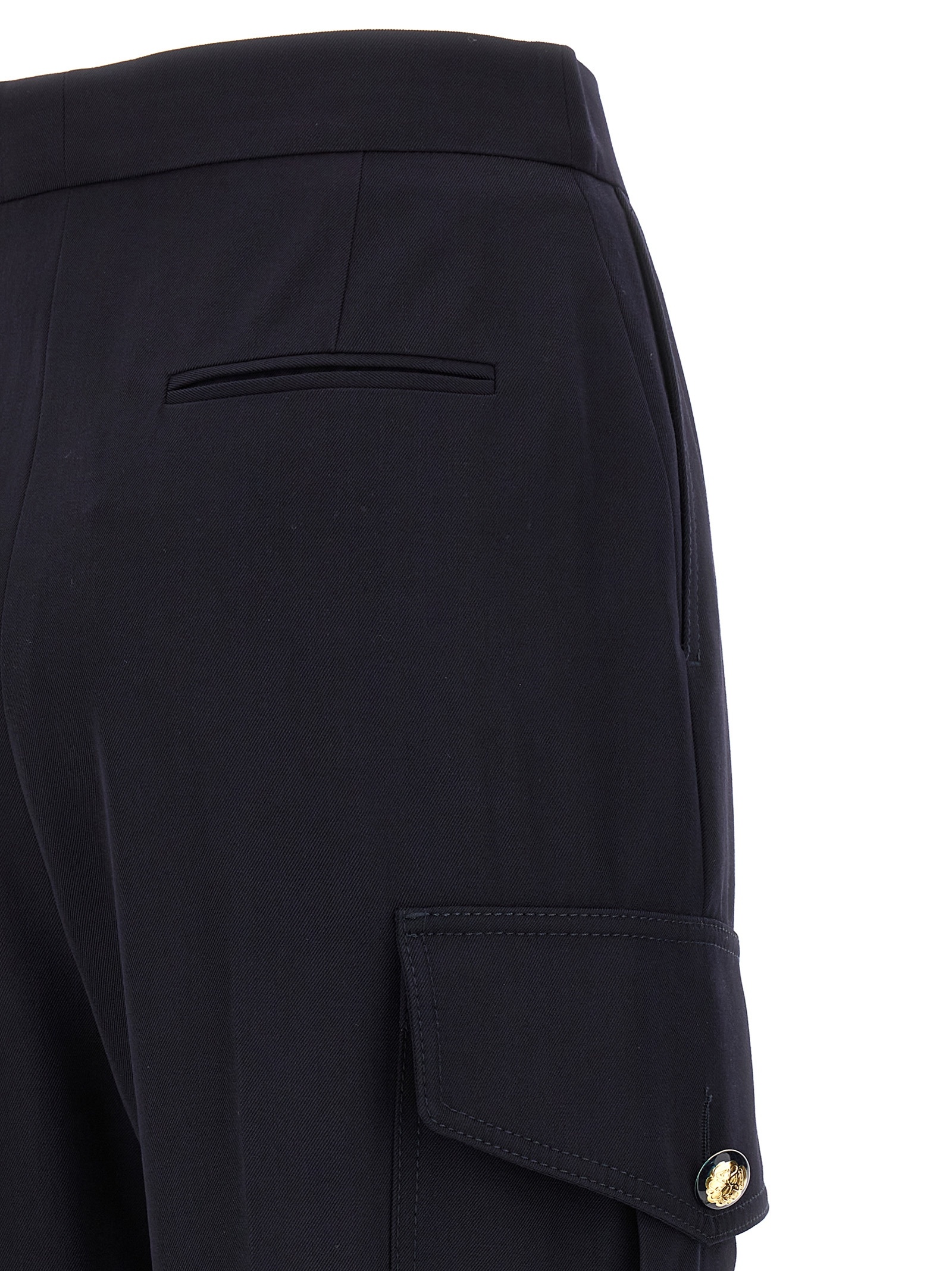 Alexander Mcqueen Military Trousers In Black