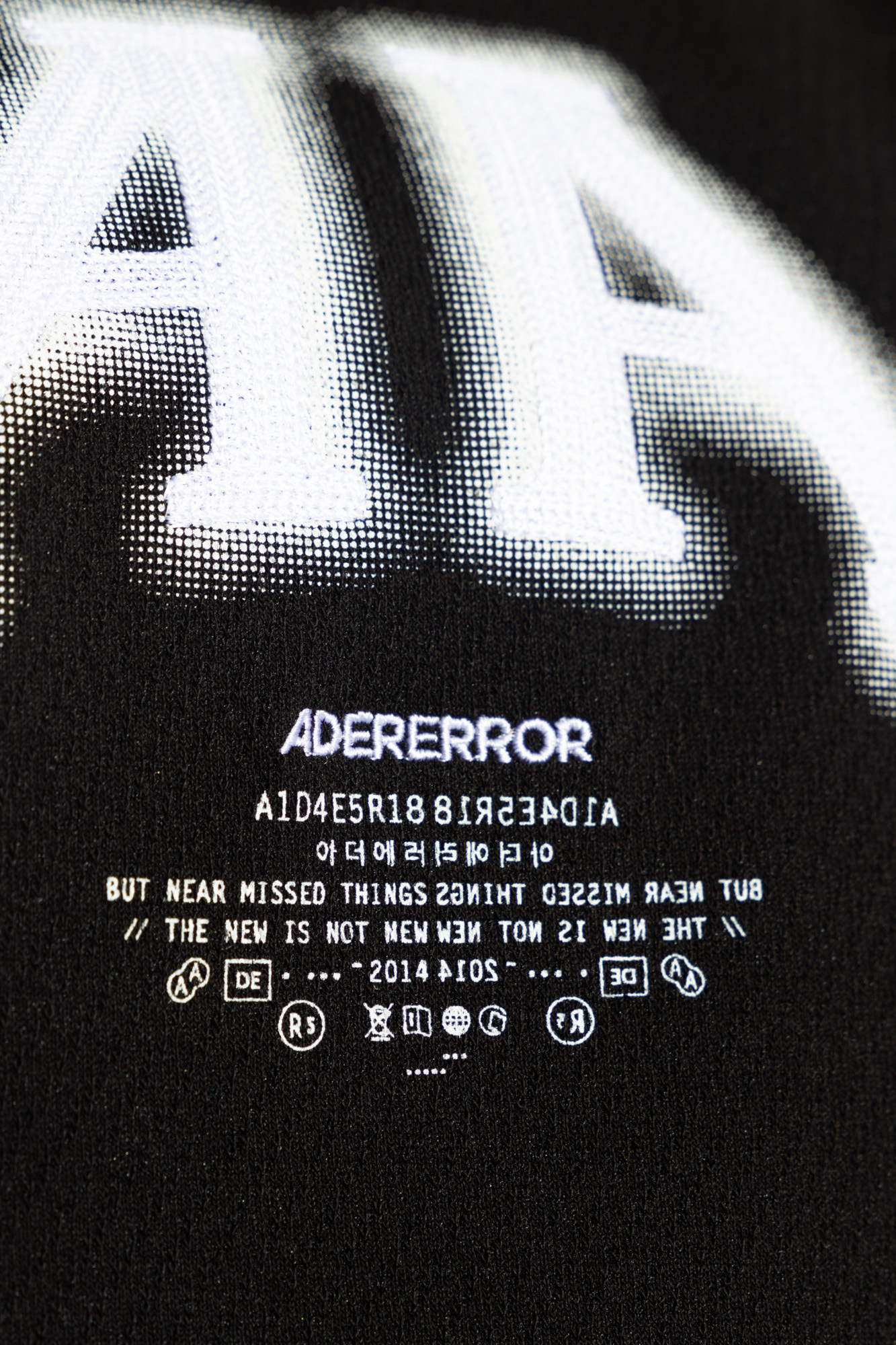 Ader Error Short-sleeved T-shirt In Black