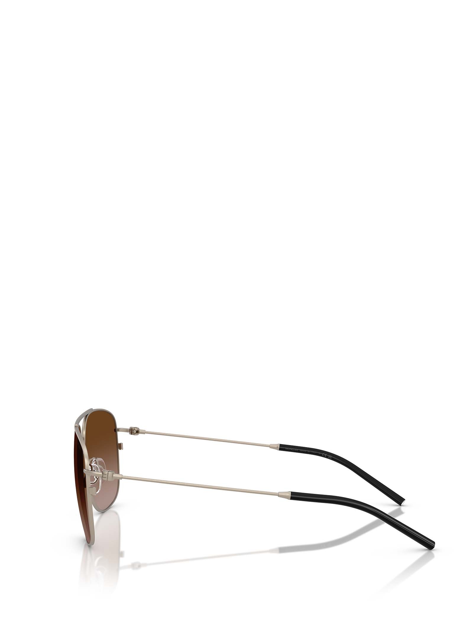 Moncler Eyewear Aviator Frame Sunglasses In Brown