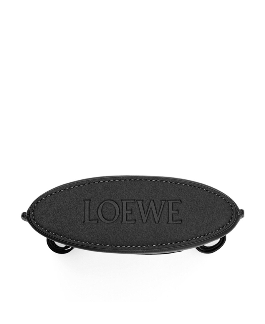 Loewe Dice Pocket Leather Shoulder Bag In Black
