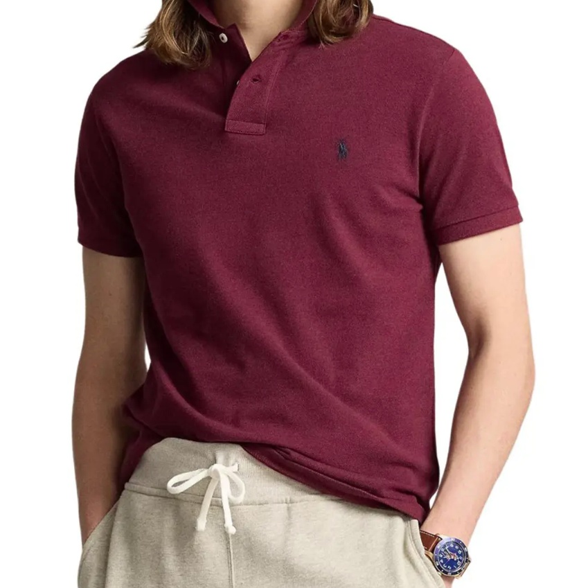 Polo Ralph Lauren Polo Classic Fit Mesh Polo Shirt In Red