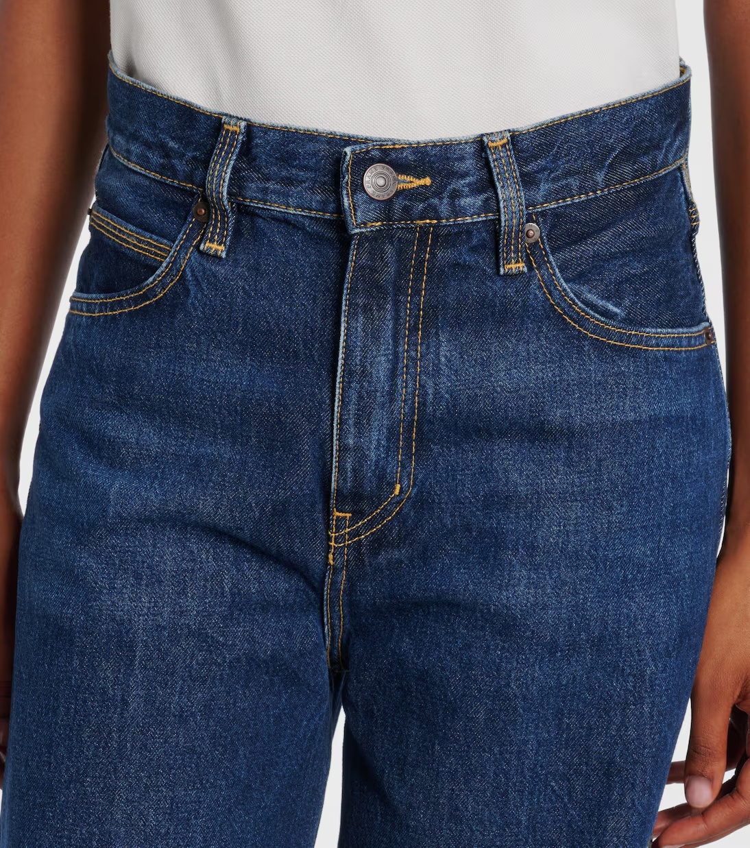 Frame High-waisted Wide-leg Jeans In Blue
