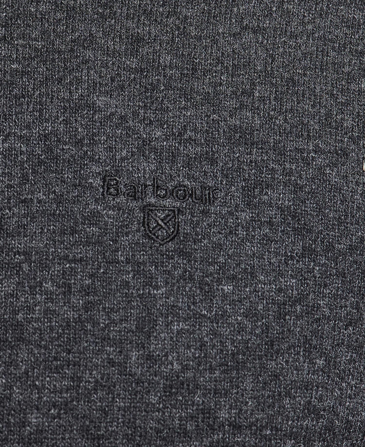Barbour Logo Wool Embroidered Sweater In Black