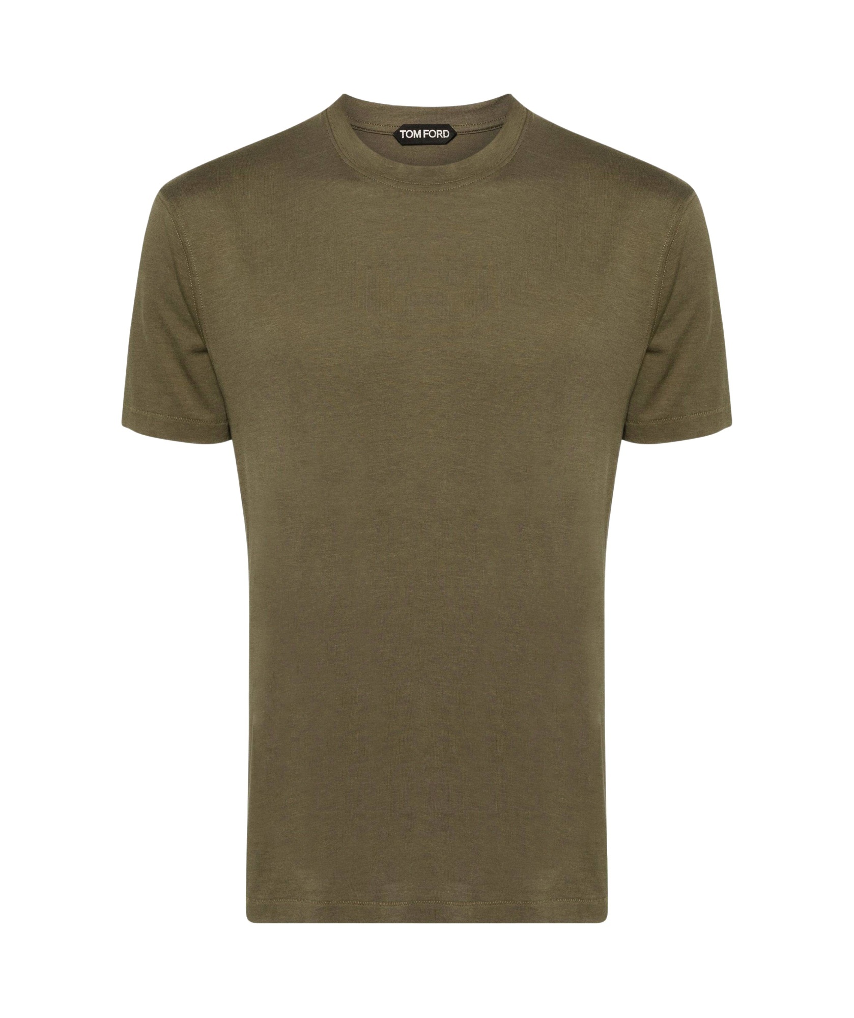 Tom Ford Brown Lyocell Cotton Crew T-shirt In Brown