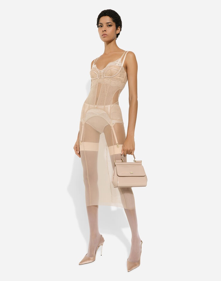 Dolce & Gabbana Medium Sicily Tote Bag In Nude