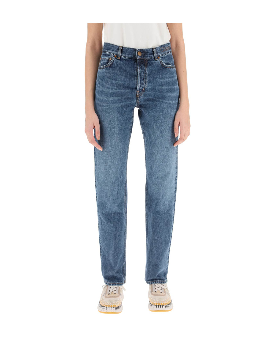 Chloé High-rise Straight-leg Jeans In Blue