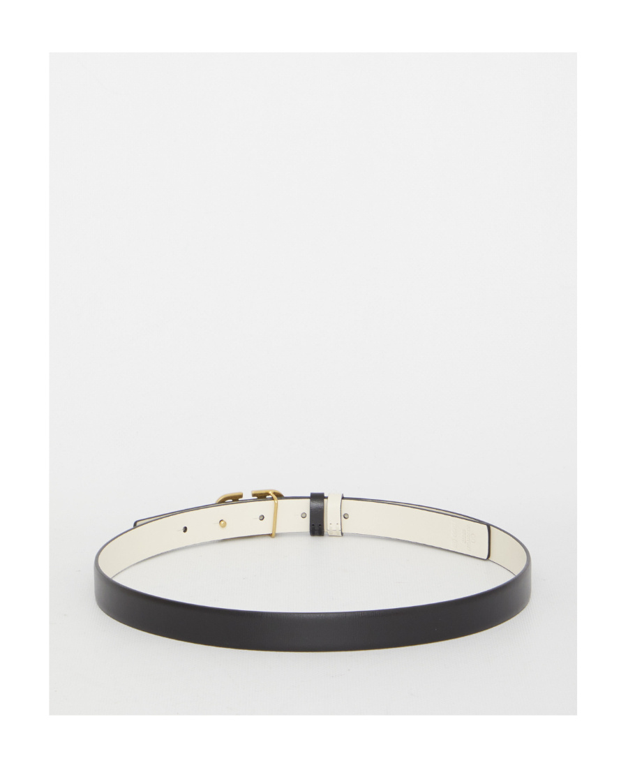 Valentino `vlogo Signature` Reversible Belt In White
