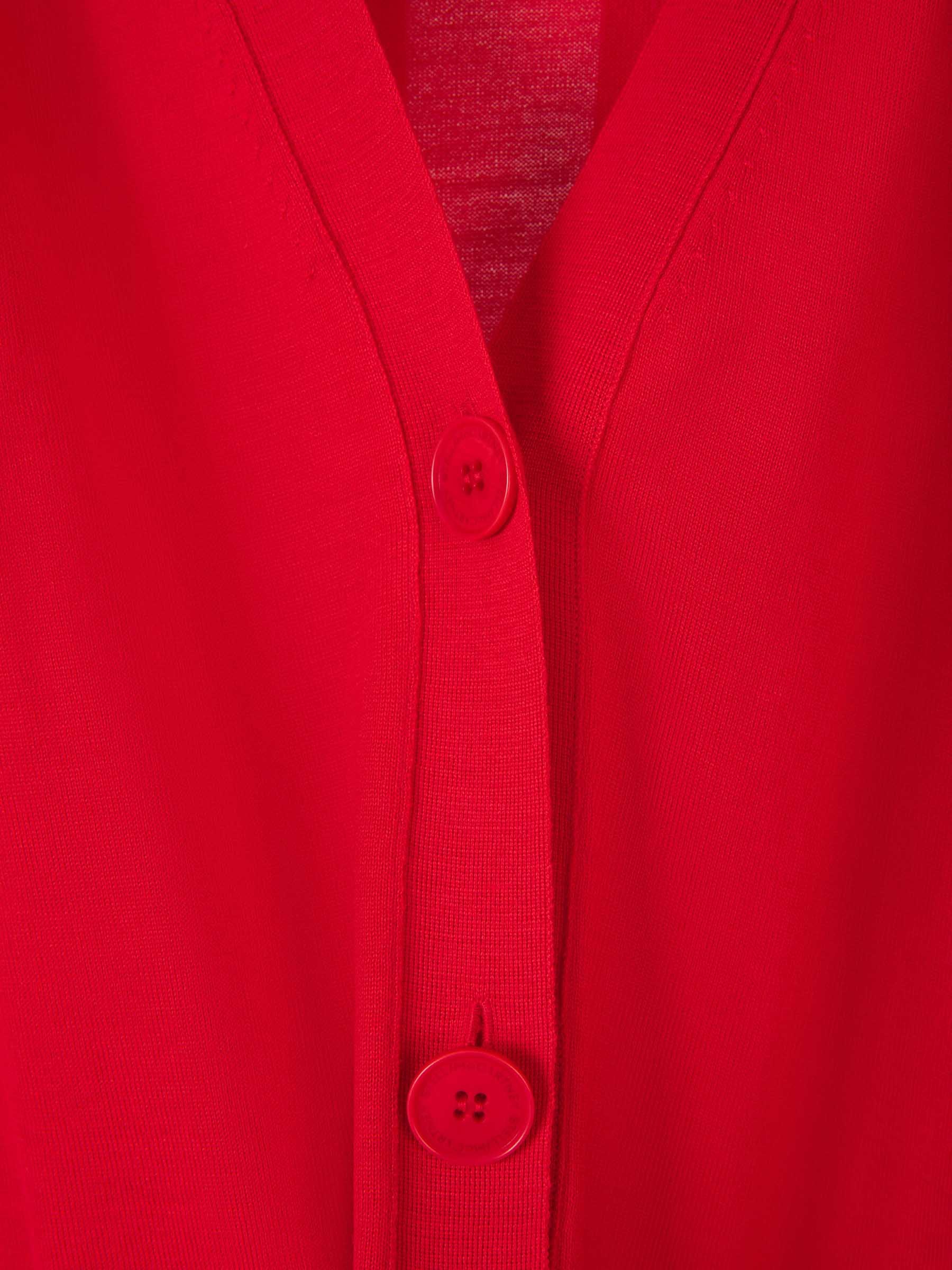Stella Mccartney Long-sleeved Cardigan In Red