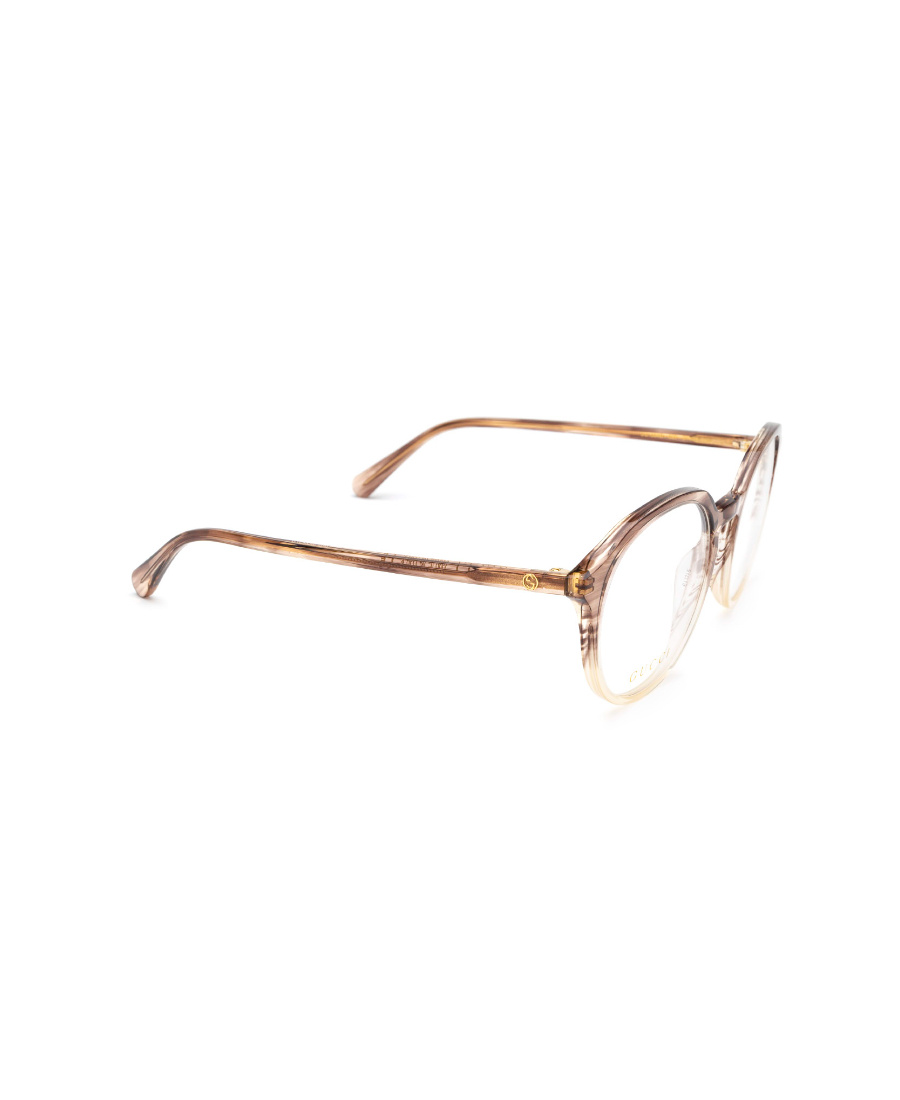 Gucci Round-frame Glasses In Nude