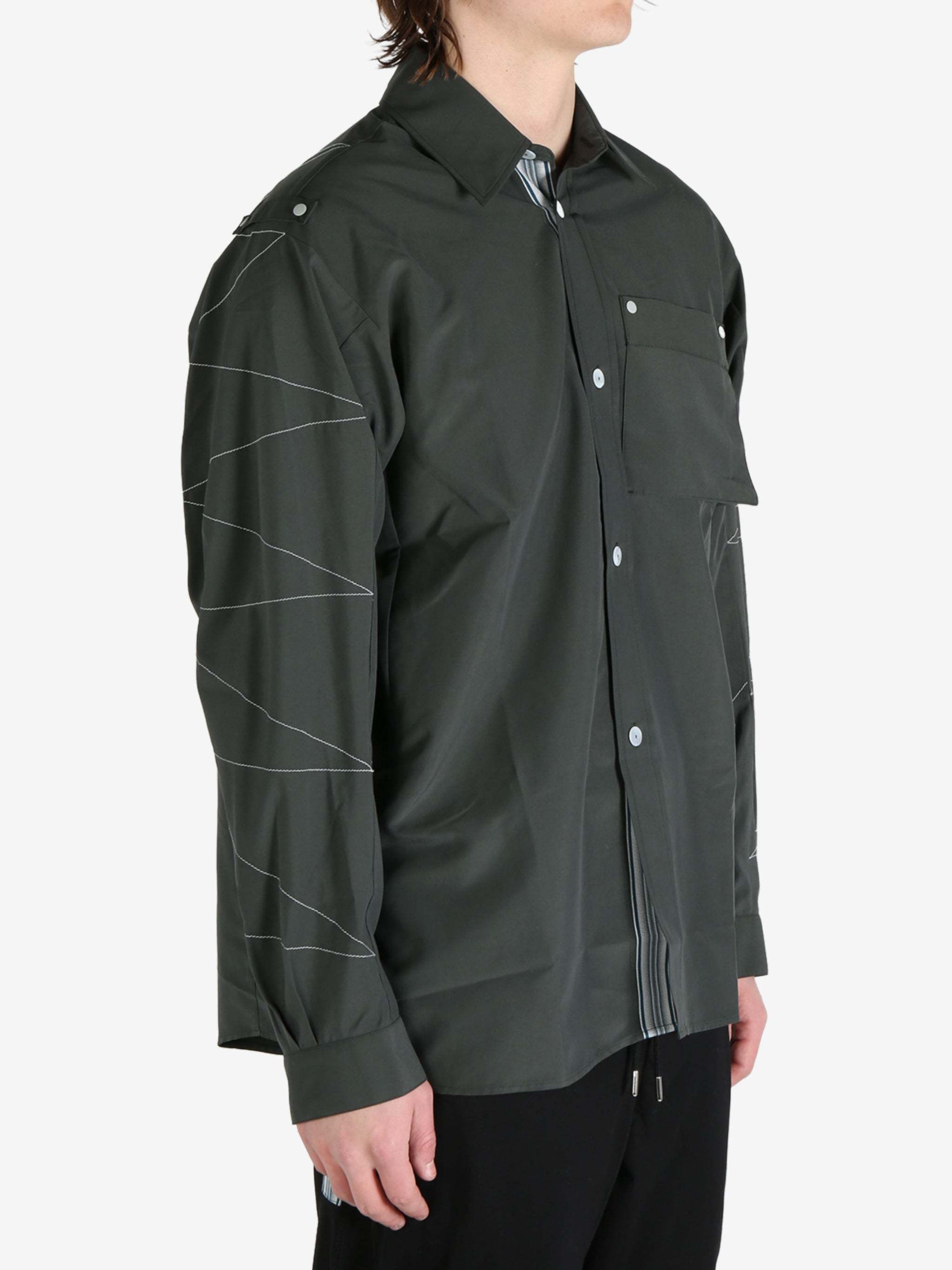 Kiko Kostadinov Men S Solva Shirt Roisin In Black