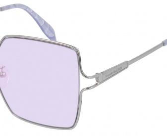 Alexander Mcqueen Logo Sunglasses In White
