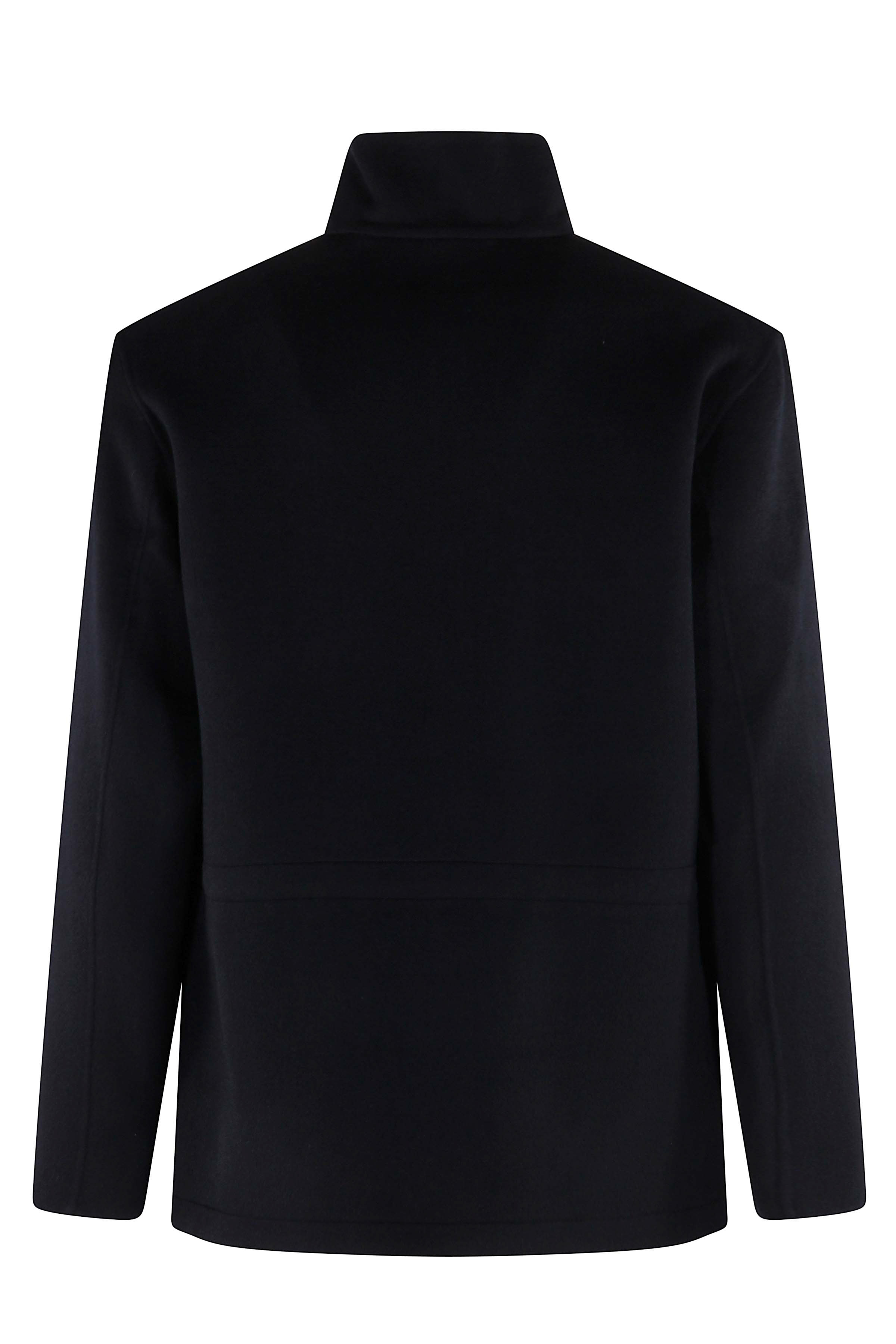 Aspesi Nelson Double Wool Field Jacket In Black