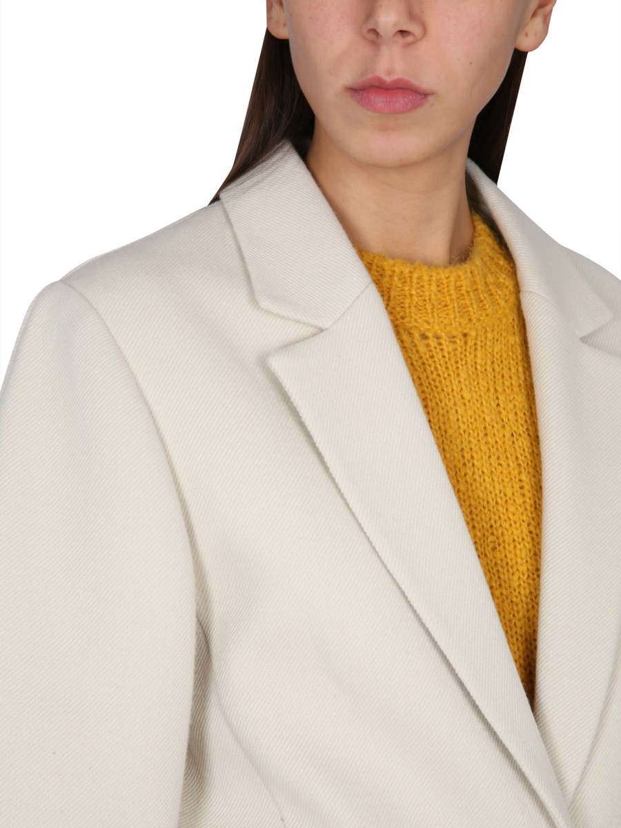 Isabel Marant Lapel Suit Jacket In White