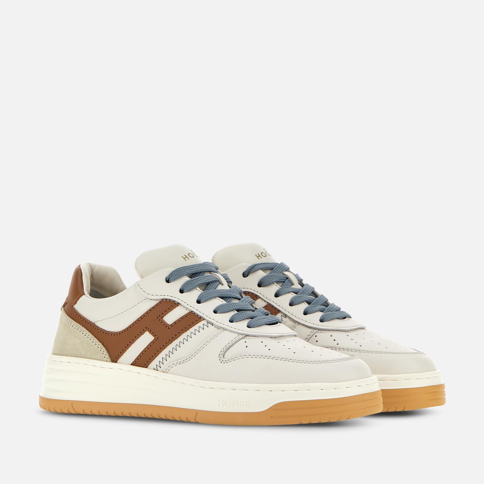 Hogan H630 Panelled Sneakers In White