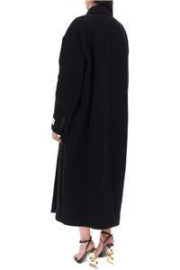 Dolce & Gabbana Double-breasted Wool-blend Coat In Black