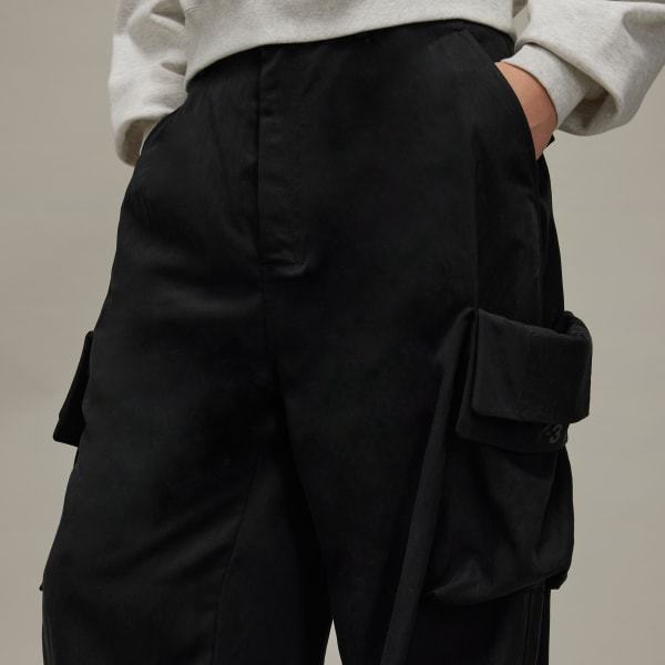 Y-3 Drawstring Cargo Trousers In Black