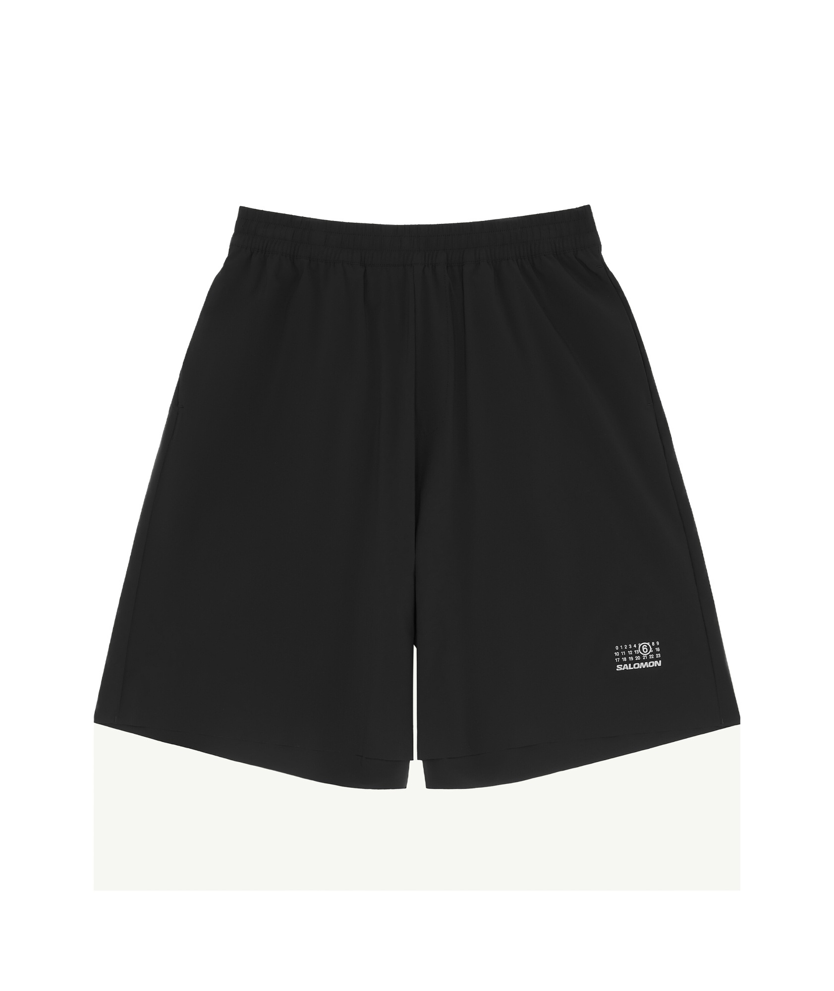 Mm6 Maison Margiela Black Salomon Edition Running Shorts In Black
