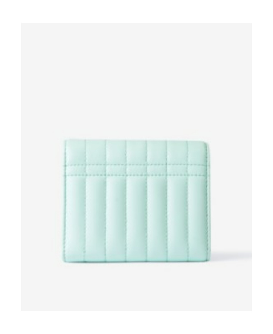Burberry Small Lola Quilted Leather Wallet In Blue