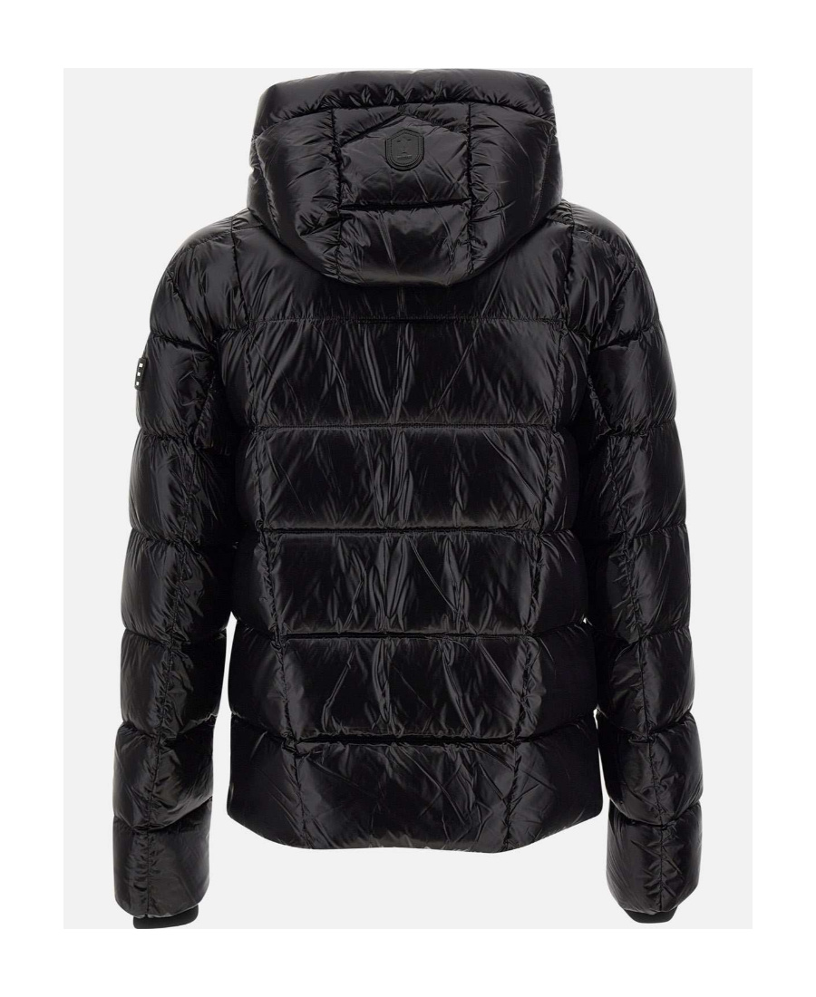 Mackage Zippered Hooded Down Jacket In Black