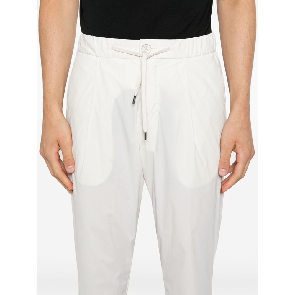Herno Drawstring Tapered Trousers In White