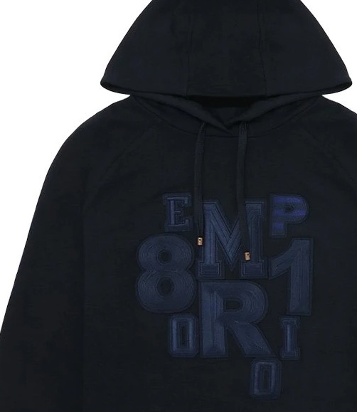 EMPORIO ARMANI EMBROIDERED SWEATER WITH LOGO