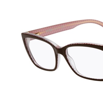 Fendi Logo Detail Flat Lens In White