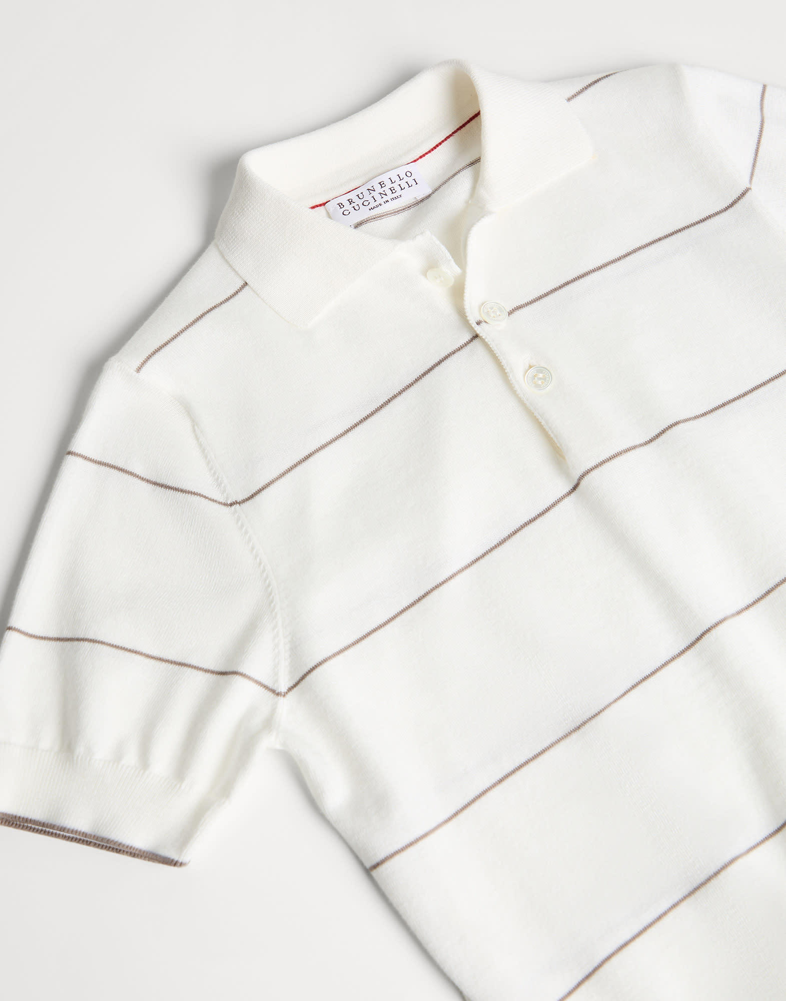 Brunello Cucinelli Striped Polo Shirt