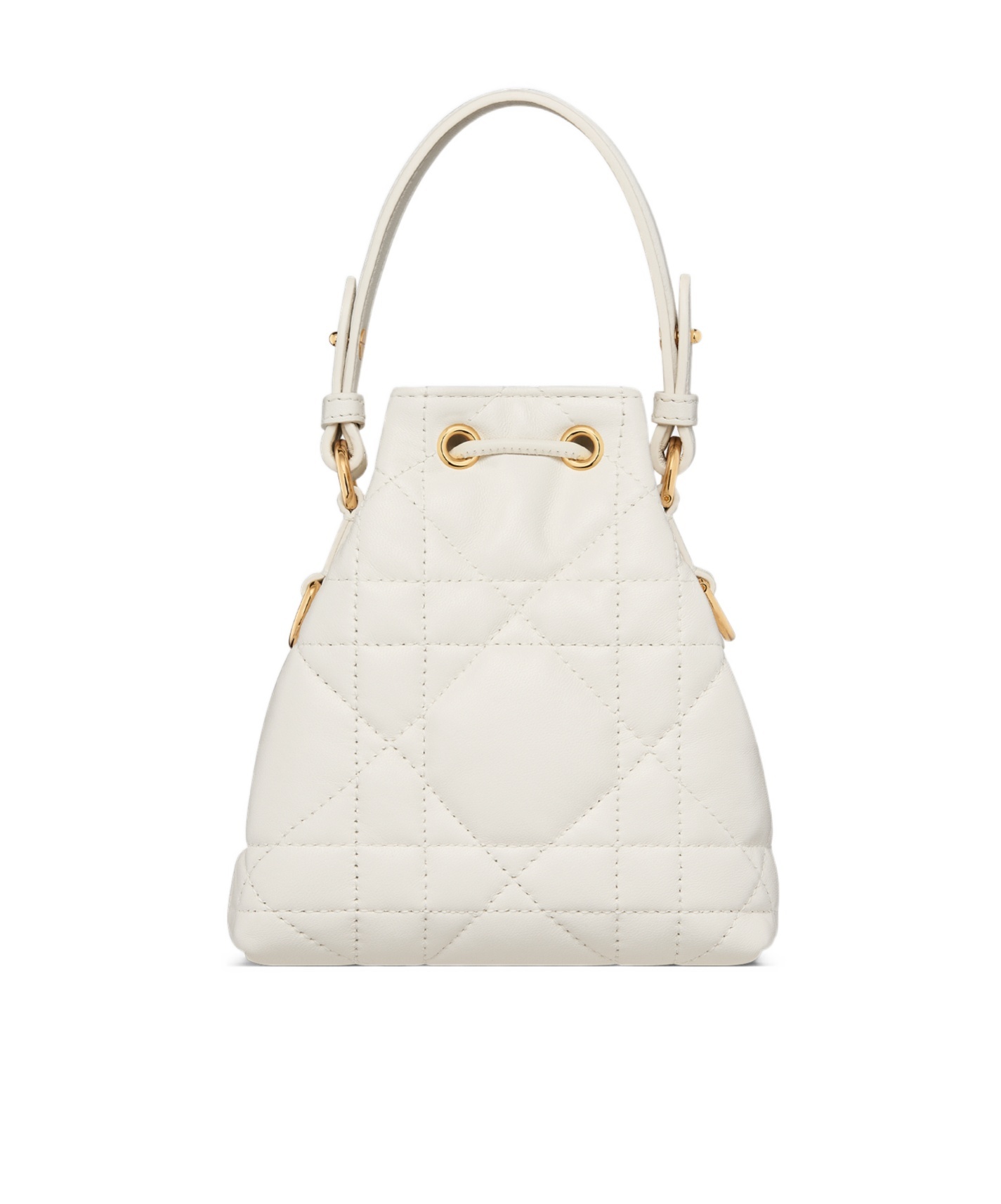 Dior Caro Nano Bucket Bag In Latte